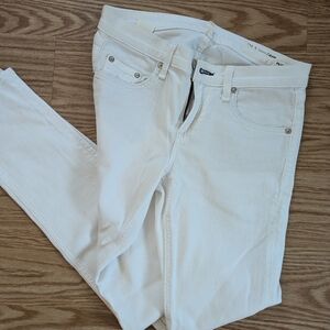 Rag & Bone White Skinny Jean